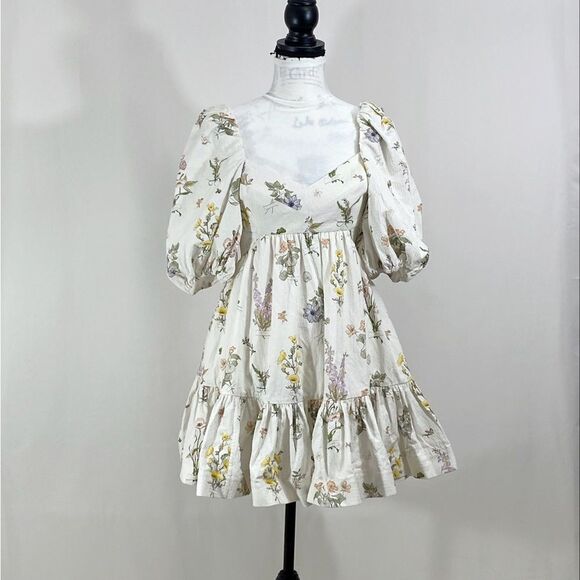 Zimmermann Jeannie Puff-Sleeve Minidress size 2/US size 6-8 - Picture 6 of 15